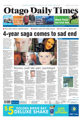 Cover of Otago Daily Times