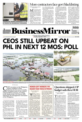 Cover of BusinessMirror