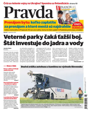 Cover of Pravda of Slovakia