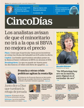 Cover of Cinco Días