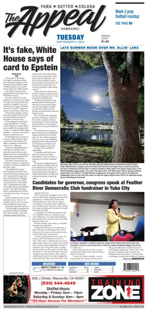 Cover of Marysville Appeal-Democrat    