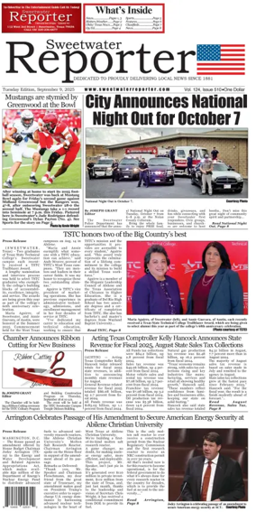 Cover of Sweetwater Reporter