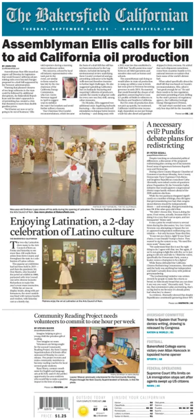 Cover of The Bakersfield Californian