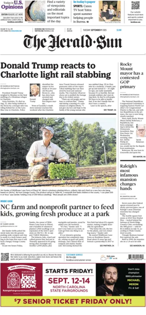 Cover of The Herald Sun