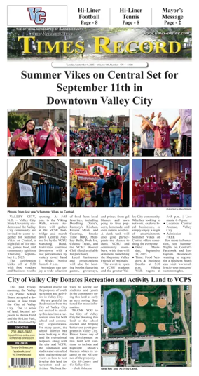 Cover of Valley City Times-Record