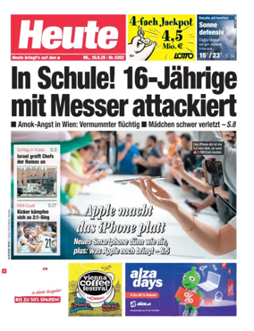 Cover of Heute - Wien Ausgabe