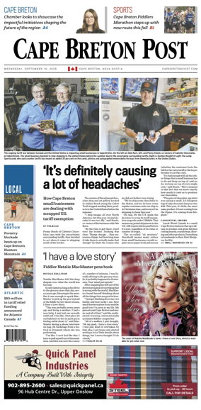 Cover of Cape Breton Post