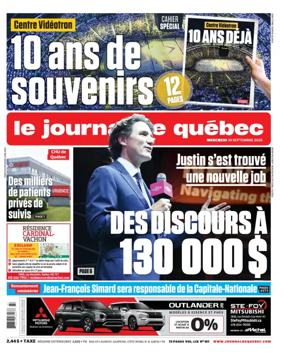Cover of Le Journal de Quebec