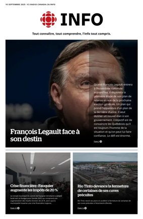 Cover of Radio-Canada Info