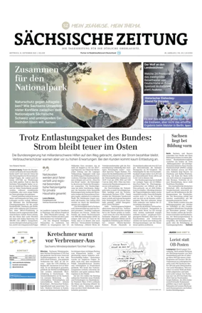 Cover of Sächsische Zeitung  (Löbau-Zittau)