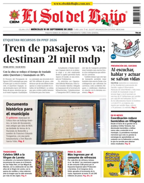 Cover of El Sol de Bajío