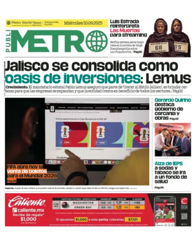 Cover of Publimetro Guadalajara