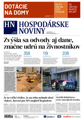 Cover of Hospodárske noviny