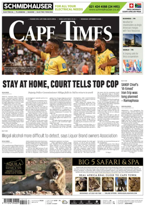 Cover of Cape Times