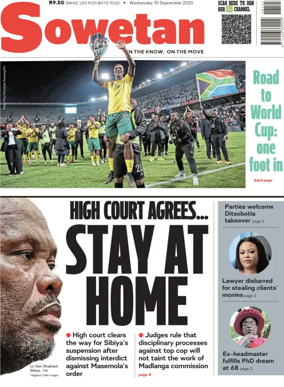 Cover of Sowetan