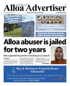 Cover of Alloa Advertiser