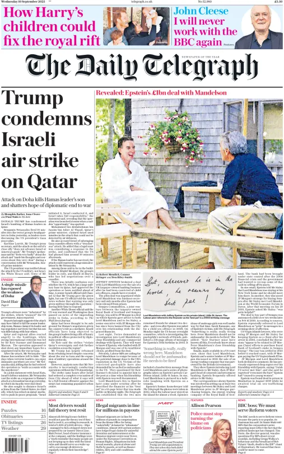 Cover of The Daily Telegraph