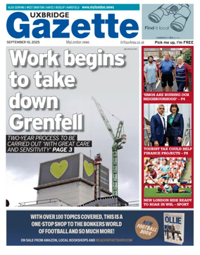 Cover of Uxbridge Gazette