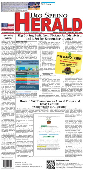 Cover of Big Spring Herald