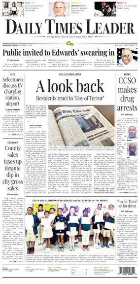 Cover of Daily Times Leader