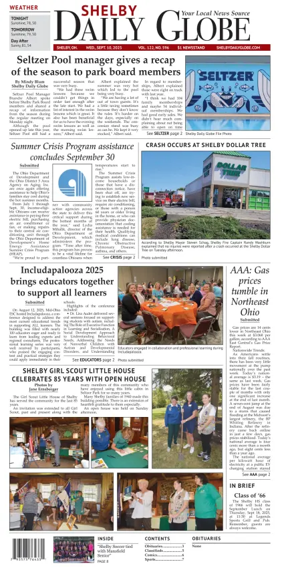 Cover of Shelby Daily Globe