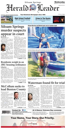 Cover of Siloam Springs Herald Leader