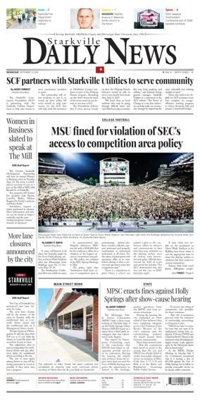 Cover of Starkville Daily News