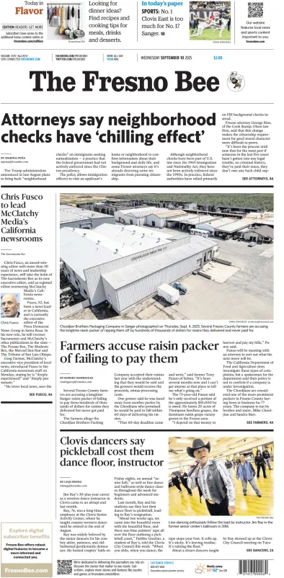 Cover of The Fresno Bee
