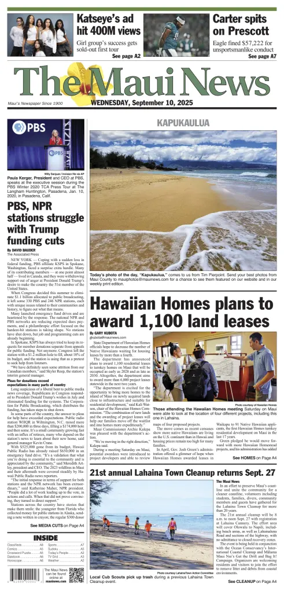 Cover of The Maui News