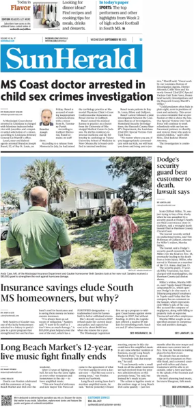 Cover of The Sun Herald