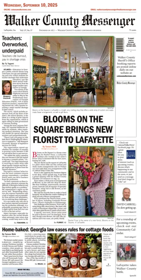 Cover of Walker County Messenger