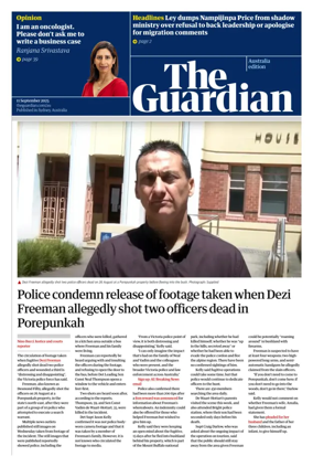 Cover of The Guardian Australia