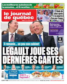 Cover of Le Journal de Quebec