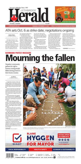 Cover of Lethbridge Herald