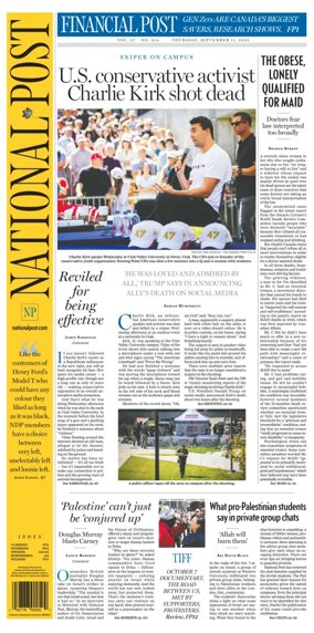Cover of National Post - (Latest Edition)