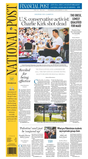 Cover of National Post - (National Edition)