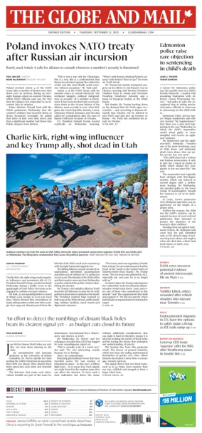 Cover of The Globe and Mail Metro (Ontario Edition)