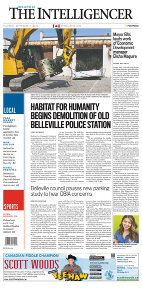 Cover of The Intelligencer (Belleville)