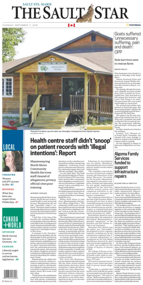 Cover of The Sault Star