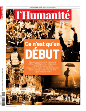 Cover of L'HUMANITE