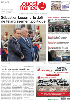 Cover of Ouest France (Guingamp)