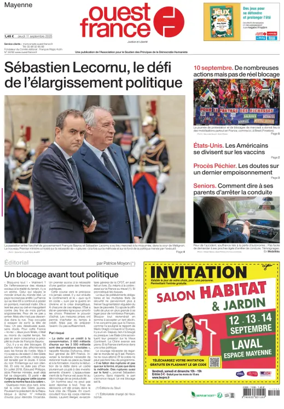Cover of Ouest France (Laval)