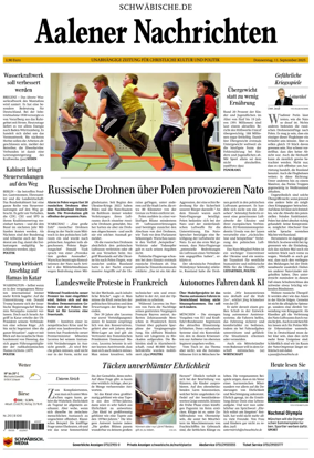 Cover of Aalener Nachrichten