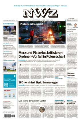 Cover of NWZ  (Göppinger Kreisnachrichten)