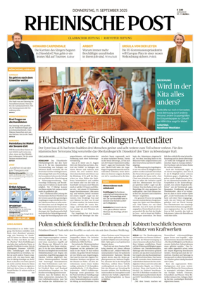 Cover of Rheinische Post - Mönchengladbach and Korschenbroich