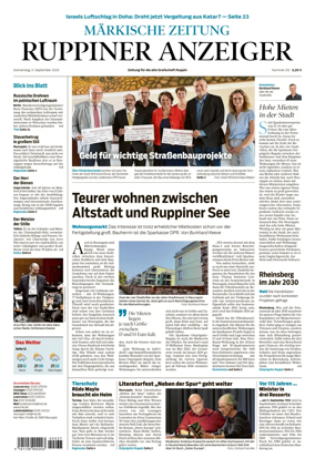 Cover of Ruppiner Anzeiger