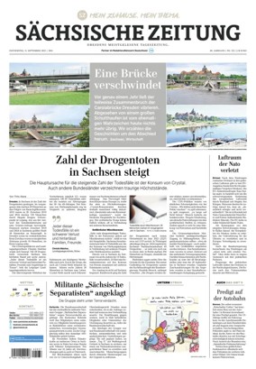 Cover of Sächsische Zeitung  (Dresden)