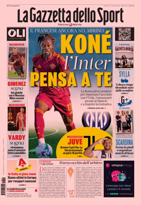Cover of La Gazzetta dello Sport - Cagliari