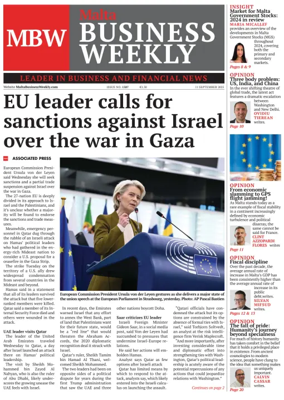 Cover of The Malta Business Weekly