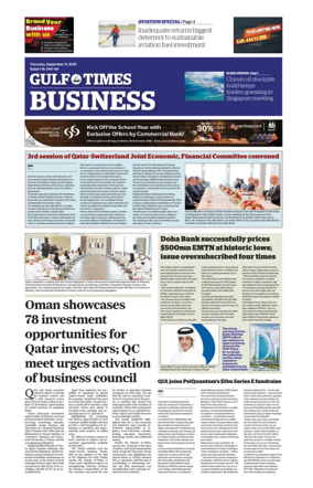 Cover of Gulf Times Business